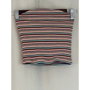 Garage Strapless Striped Tube Top Size Small Y2K‎